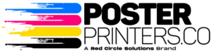 PosterPrinters.co, a Red Circle Solutions brand main logo