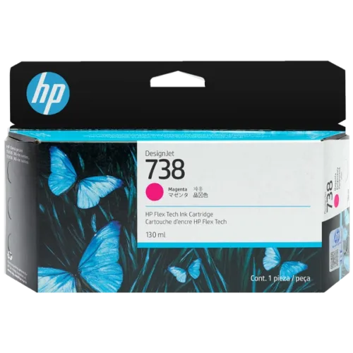 HP 738 130-ml Magenta DesignJet Ink Cartridge