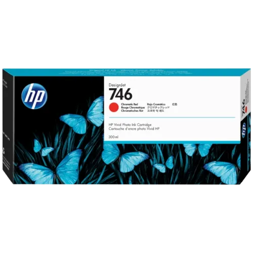 HP DesignJet 746 Ink Cartridge Chromatic Red designed for vivid, high-quality prints