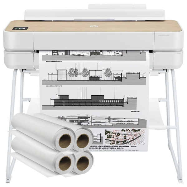 HP DesignJet Studio 24-in Printer fits into compact corporate spaces