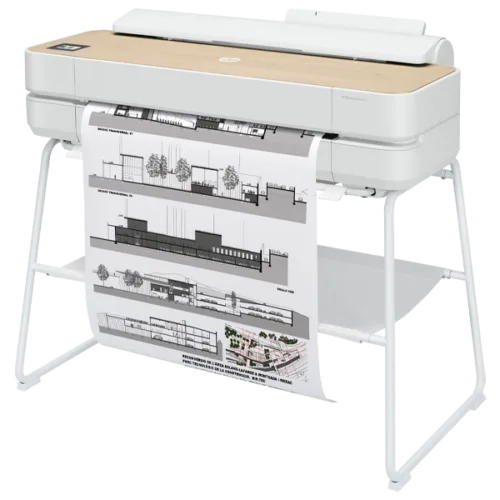 HP DesignJet Studio 24-in Printer Side View with 3-year Next Business Day Support