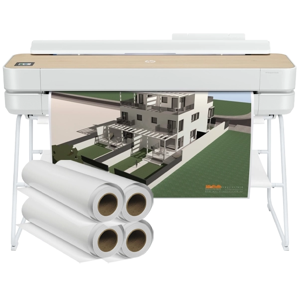 The HP DesignJet Studio 36-inch printer excels with adhesive vinyl media.