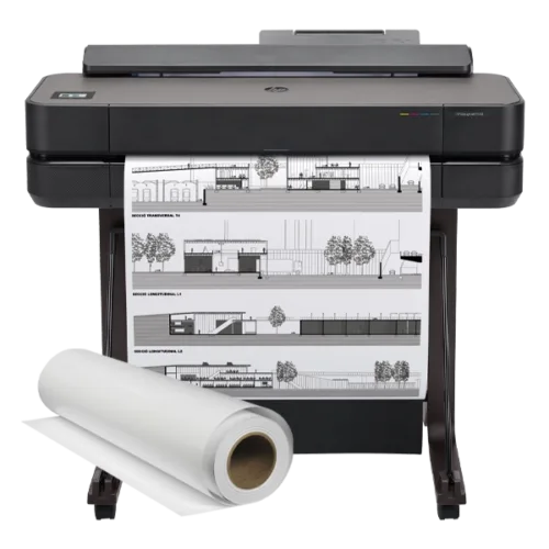 HP DesignJet T650 24-in Printer front view