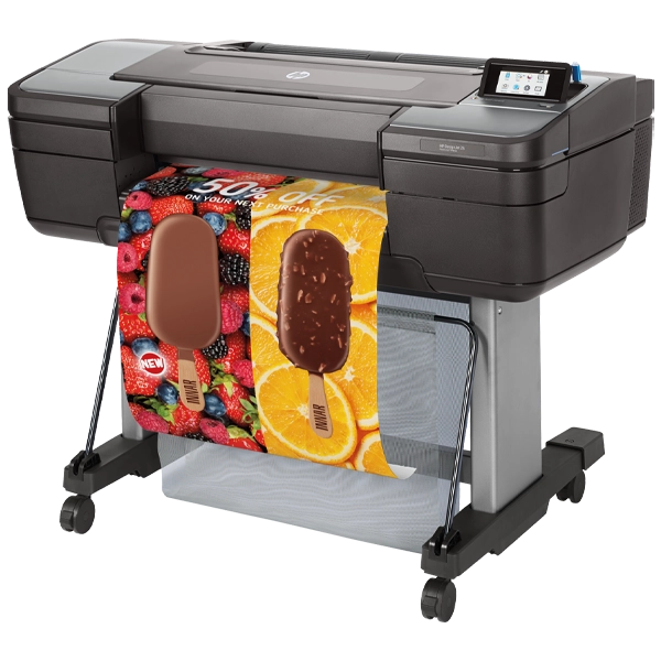 HP DesignJet Z6 Large Format PostScript Graphics Printer 24-in side view