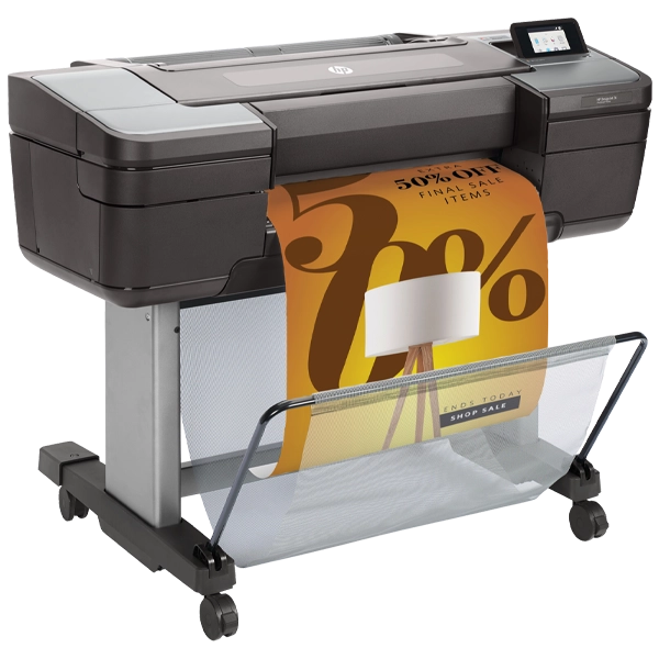 HP DesignJet Z6 Large Format PostScript Graphics Printer 24-in alternate side view