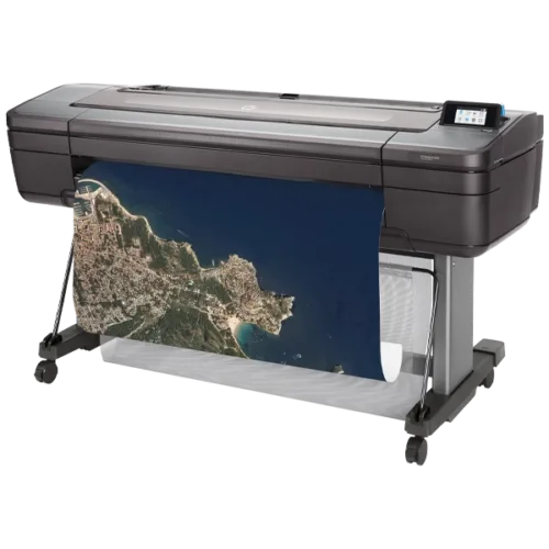 HP DesignJet Z6dr printing a coastal aerial image
