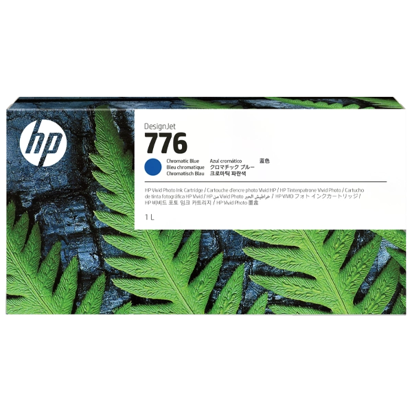 HP 776 1-liter chromatic blue ink cartridge for pro printer