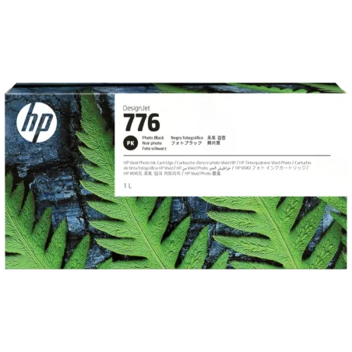 HP 776 1-liter photo black ink cartridge for 64-in poster printer