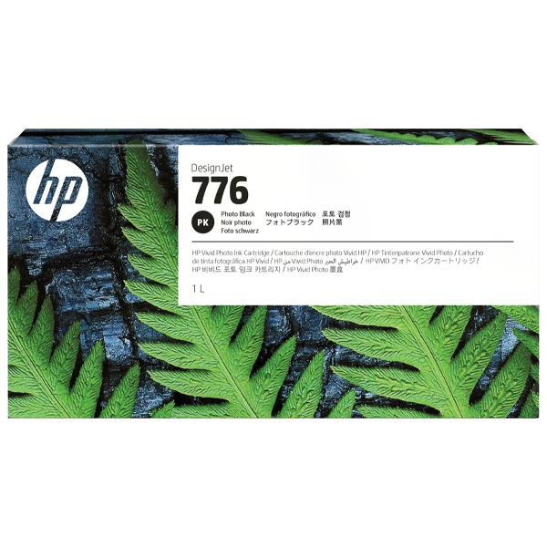 HP 776 1-liter photo black ink cartridge for 64-in poster printer