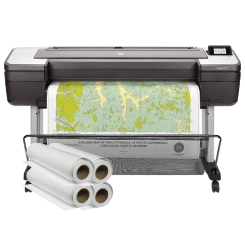 HP DesignJet T1700 44" Inkjet Large Format Poster Printer front view