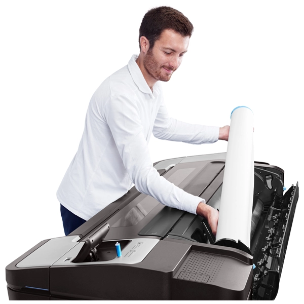 HP DesignJet T1600dr 36-in PostScript Printer with dual-roll capability for efficient workflow