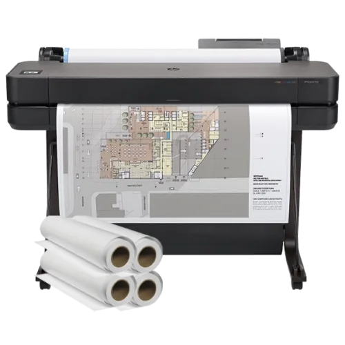 HP DesignJet T630 36-inch Wireless Plotter Printer front view