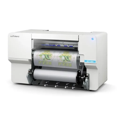 BY-20 Printer creating vibrant graphics