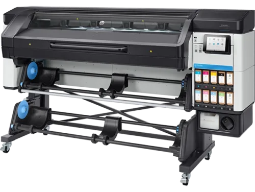 Side view of the HP Latex 700 W Printer, demonstrating its compact yet robust build