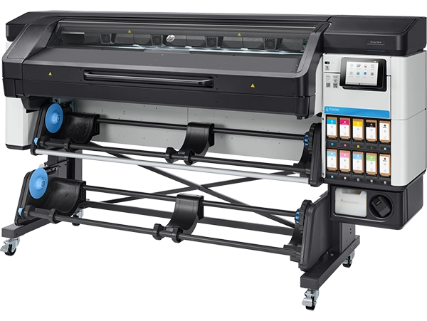 Side view of the HP Latex 700 W Printer, demonstrating its compact yet robust build