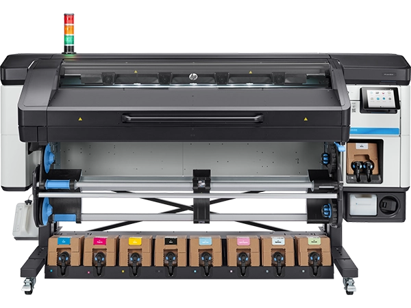 HP Latex 800 W Printer in a production setting, highlighting industrial-level performance