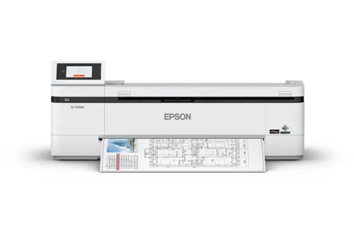 SureColor T3170M 24" Wireless Printer with Integrated Scanner in a compact office setup
